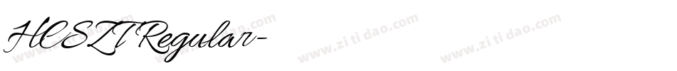 HCSZT Regular字体转换